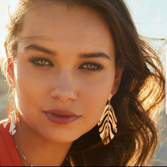 Gold, Kendra Scott, Luca, Earrings - Picture 5 of 6